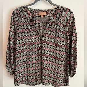 Kachel silk blouse petite size small